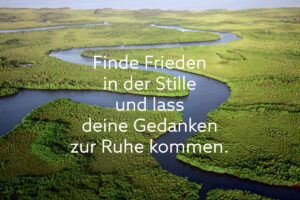 Finde Frieden in der Stille und lass deine Gedanken zur Ruhe kommen.