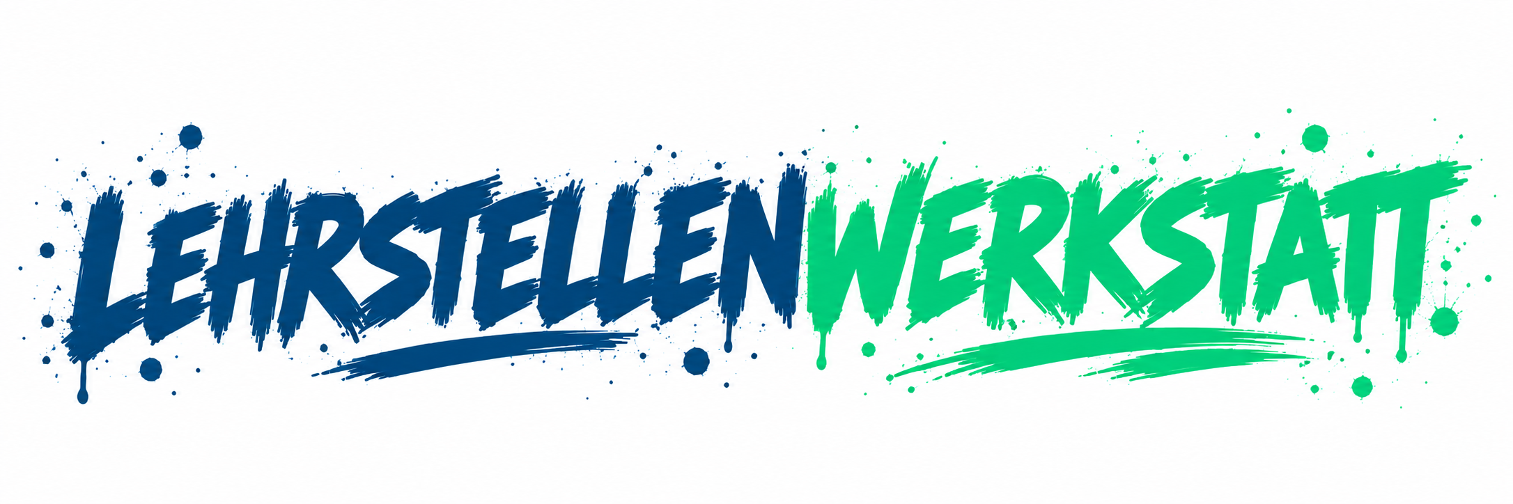 Lehrstellenwerkstatt in Blau und Grün